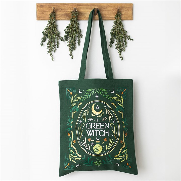 Tote bag Green Witch