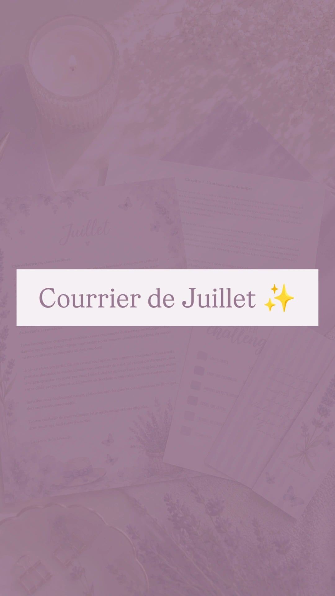 ~ Courrier de Juillet ~