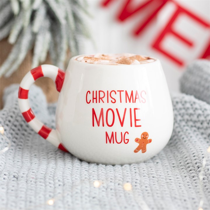 Mug rond en céramique inspiré du film « Gingerbread Christmas »