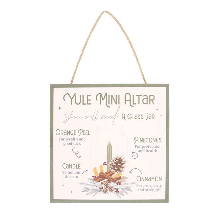 Panneau à suspendre "Yule Mini Altar"