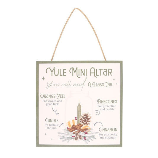 Panneau à suspendre "Yule Mini Altar"